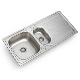 edelstahl-einbauspule-kuchenspule-waschbecken100-x-50cm-15-becken-inkl-ablauf-garnitur