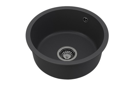 runde-granitspule-anthrazit-o-47-cm-mit-uberlauf-und-siphon-set-big-2
