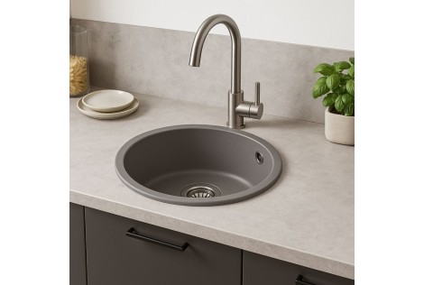 runde-granitspule-grau-o-47-cm-mit-uberlauf-und-siphon-set-modernes-kuchendesign-big-2